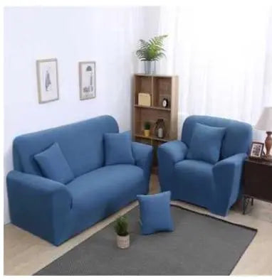 Housse de canapé Moderne MINISTYL Blue 2style-Single and two pillows