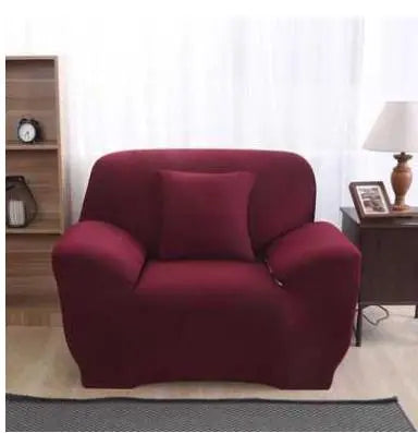 Housse de canapé Moderne MINISTYL Red wine-Single and two pillows