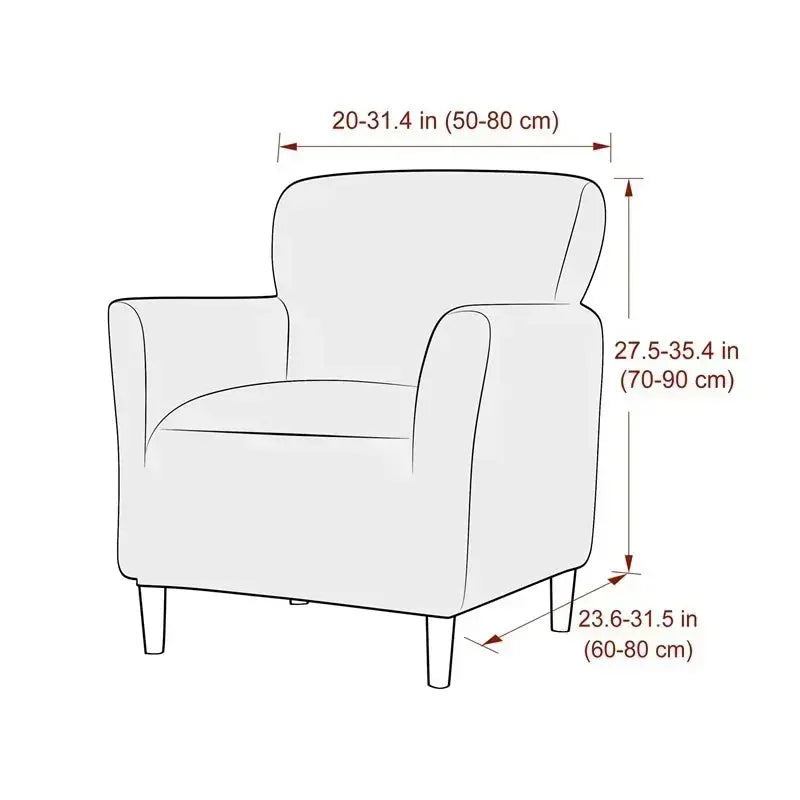 Housse Fauteuil Club Extensible ELASTO