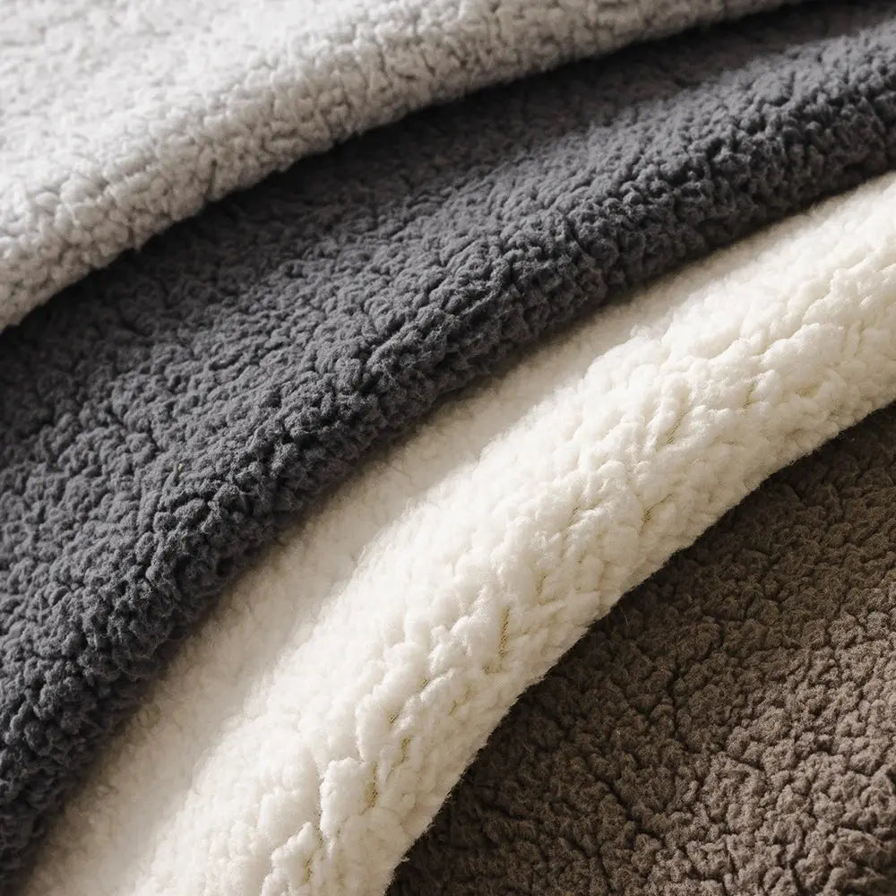 Housse Accoudoir Canapé Peluche VELMORA