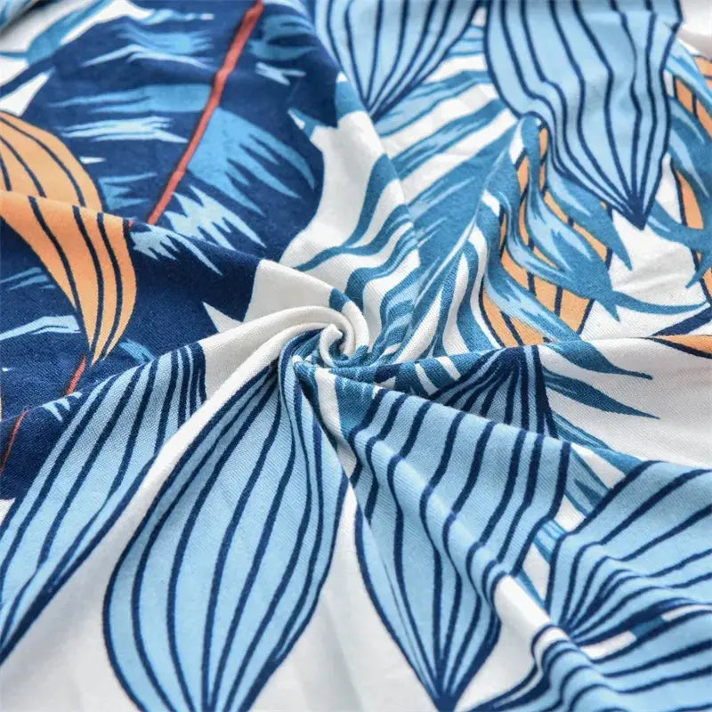 Housse de chaise à ailes imprimées feuilles, housse de fauteuil extensible en Spandex, style nordique amovible, housse de canapé relaxante, housse de protection pour meubles Housse de France