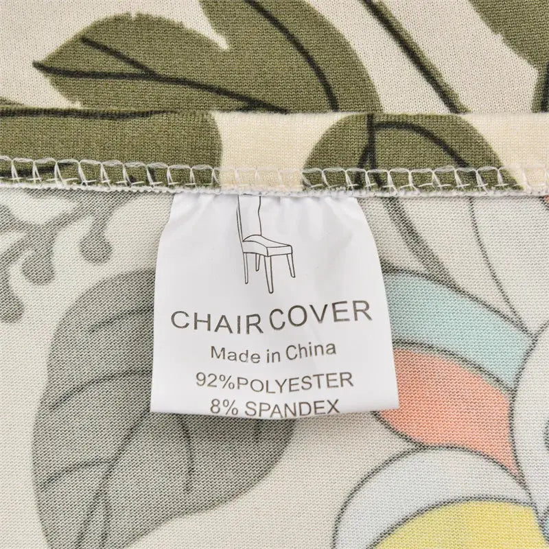 Housse de chaise à ailes imprimées feuilles, housse de fauteuil extensible en Spandex, style nordique amovible, housse de canapé relaxante, housse de protection pour meubles Housse de France