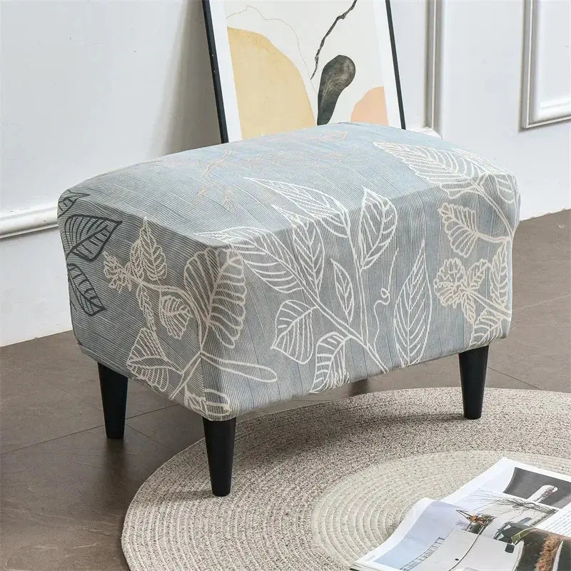 Housse de chaise à oreilles imprimées de fleurs, housse de fauteuil extensible en Spandex, moderne, amovible, pour canapé de détente, housse de protection pour meubles Housse de France