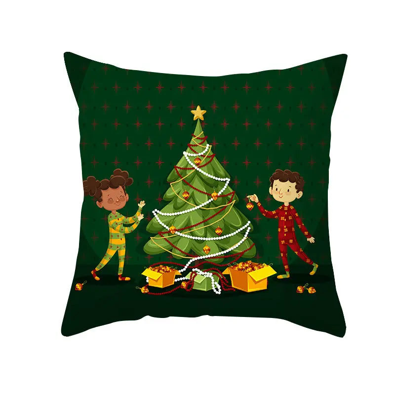 Housse de coussin Noël Moderne CLAUSY B-45x45cm