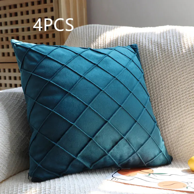 Housse de coussin Velours Rhombus CUVEX D14-45x45cm-4pcs