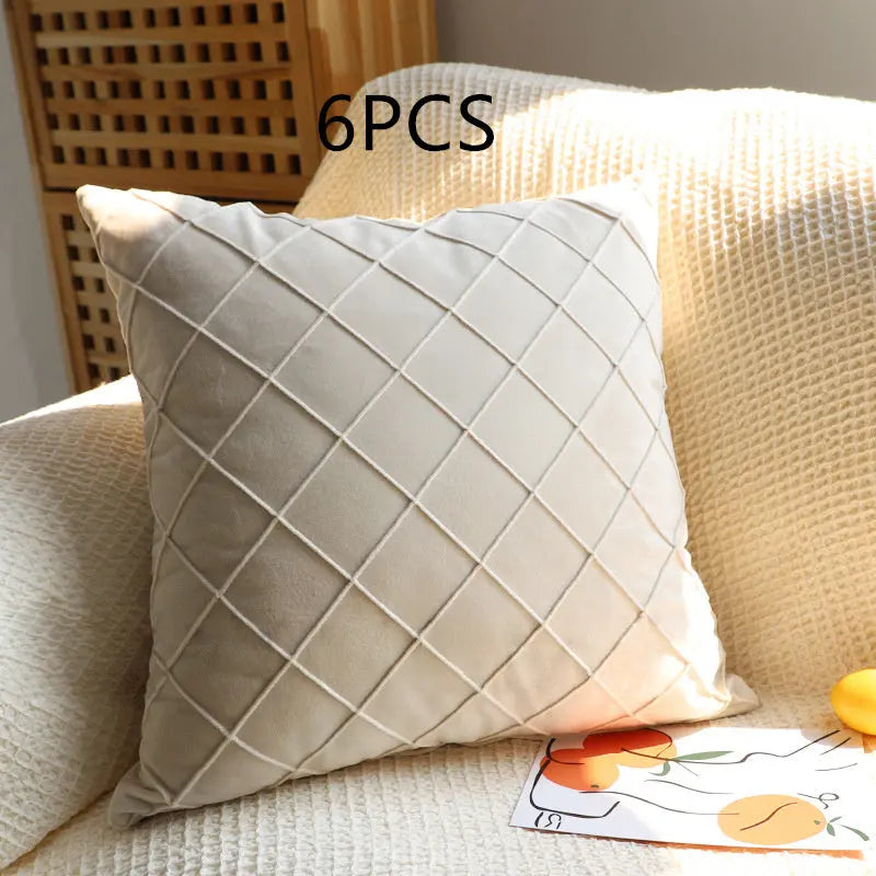 Housse de coussin Velours Rhombus CUVEX D6-30x50cm-6pcs