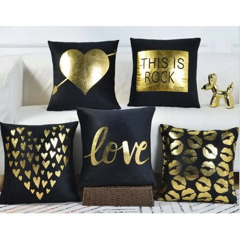 Housse de coussin canapé OR doré - Housse De France