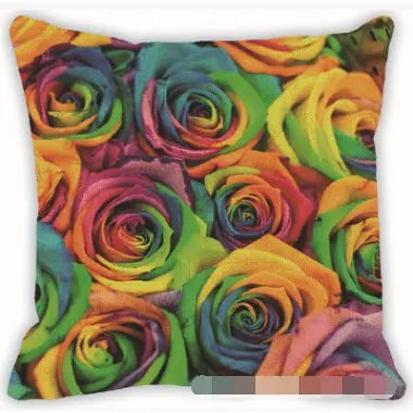 Housse de coussin et taie d'oreiller au motif géométrique coloré - Housse De France