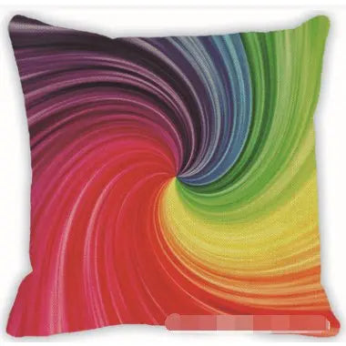 Housse de coussin et taie d'oreiller au motif géométrique coloré - Housse De France