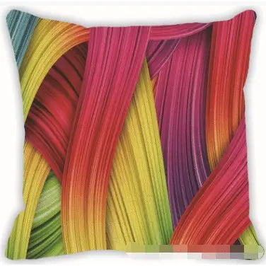 Housse de coussin et taie d'oreiller au motif géométrique coloré - Housse De France
