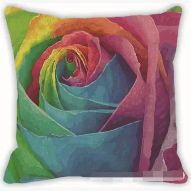 Housse de coussin et taie d'oreiller au motif géométrique coloré - Housse De France