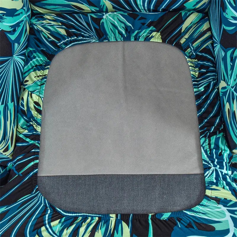 Housse de protection extensible pour fauteuil, fauteuil à ailes de plantes tropicales, en Spandex, style nordique, amovible, pour canapé Housse de France
