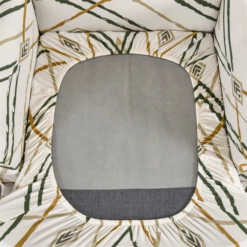 Housse de protection extensible pour fauteuil, fauteuil à ailes de plantes tropicales, en Spandex, style nordique, amovible, pour canapé Housse de France