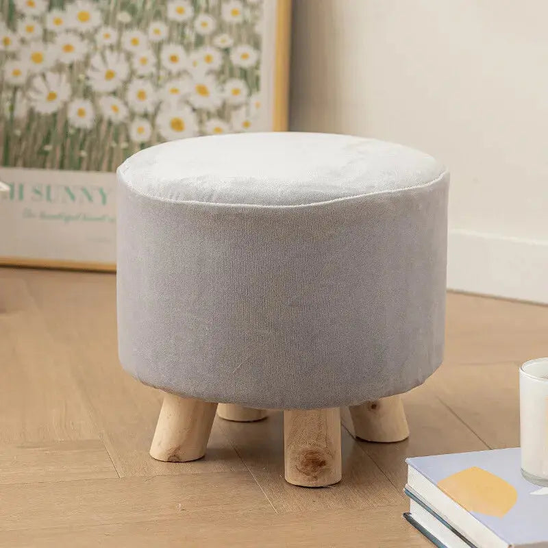 Housse de repose-pieds en velours, ronde ou carrée, extensible, pour pouf, protection, décoration de la maison Housse de France