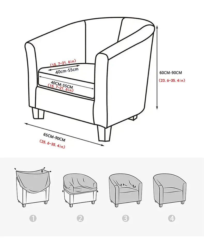 Housse fauteuil club YAYEL Housse de France