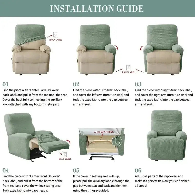 Housse fauteuil relax extensible LIVARO