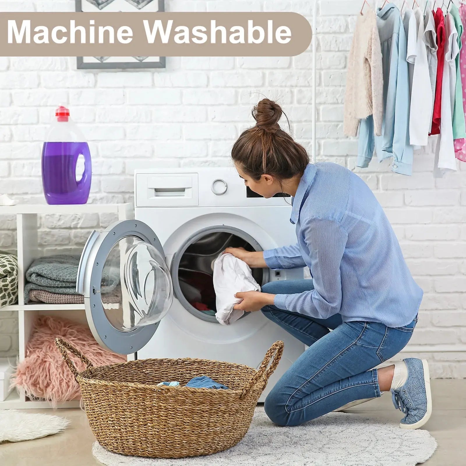 Housse ottomane carrée 36x25x32cm, housse de protection élastique pour tabouret de pied, repose-pieds pour salon et chambre à coucher Housse de France