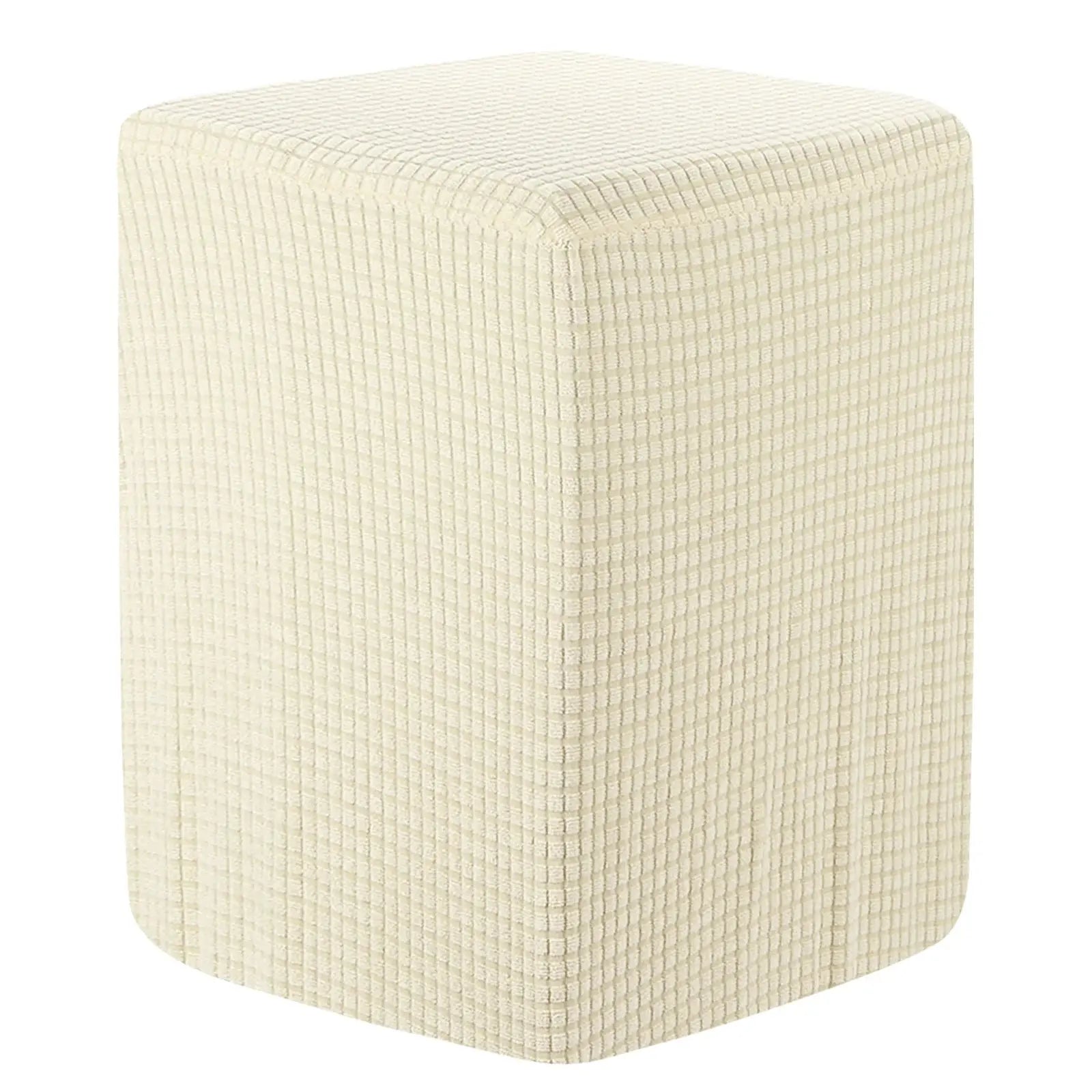 Housse ottomane carrée 36x25x32cm, housse de protection élastique pour tabouret de pied, repose-pieds pour salon et chambre à coucher Housse de France