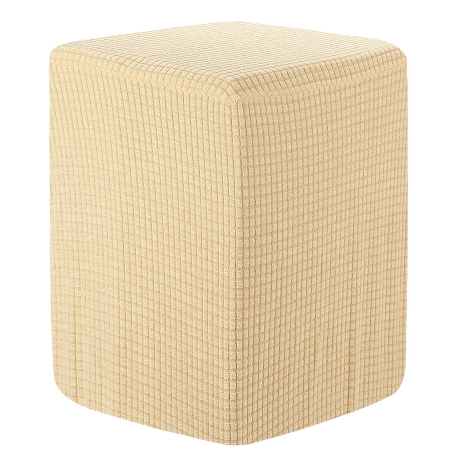 Housse ottomane carrée 36x25x32cm, housse de protection élastique pour tabouret de pied, repose-pieds pour salon et chambre à coucher Housse de France