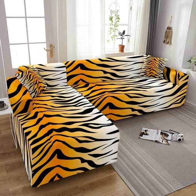 Housse pour canapé d'angle SOLAR - Protection imprimées pour mobilier - Housse De France