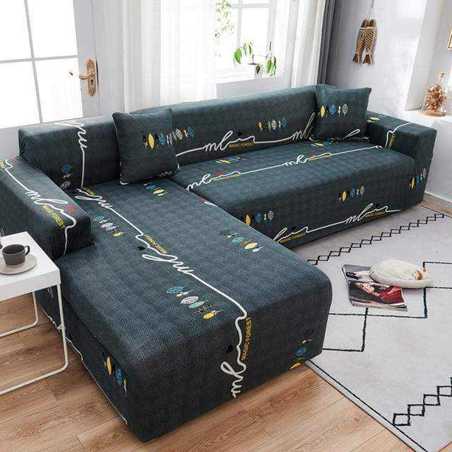 Housse pour canapé d'angle avec méridienne MERILAND - Housse De France