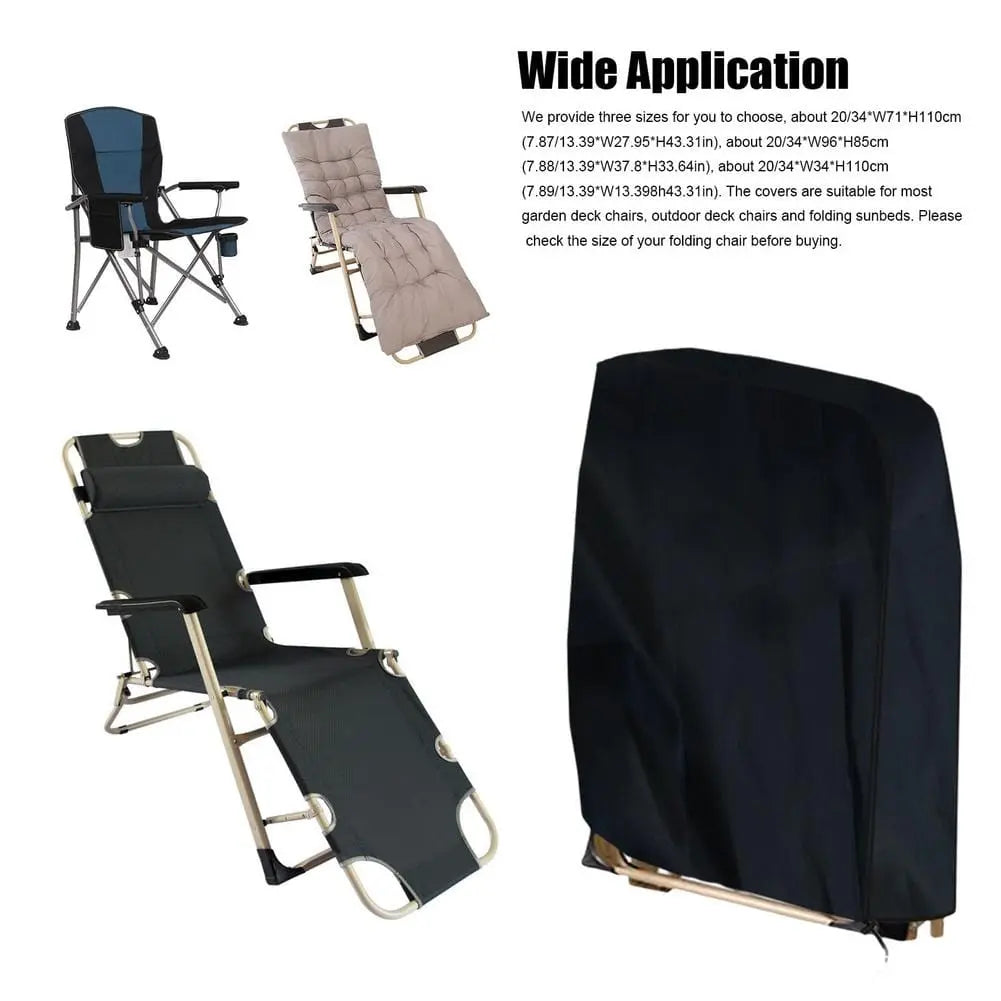 Housse pour chaise de jardin inclinable, pliante, et longue JARDYLAX - Housse de France