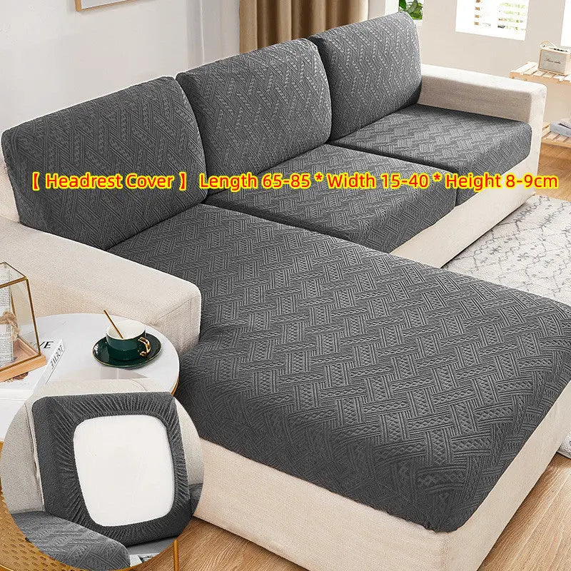 Housse Assise Canapé Élastique SOKOF Abstract Gray-Head pillowcase