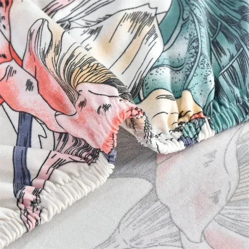 Housses de fauteuil à dossier haut coordonnantes avec housse de coussin de siège, housses de canapé, chaise à oreilles, salon, chambre à coucher, 2 pièces, ensemble Housse de France