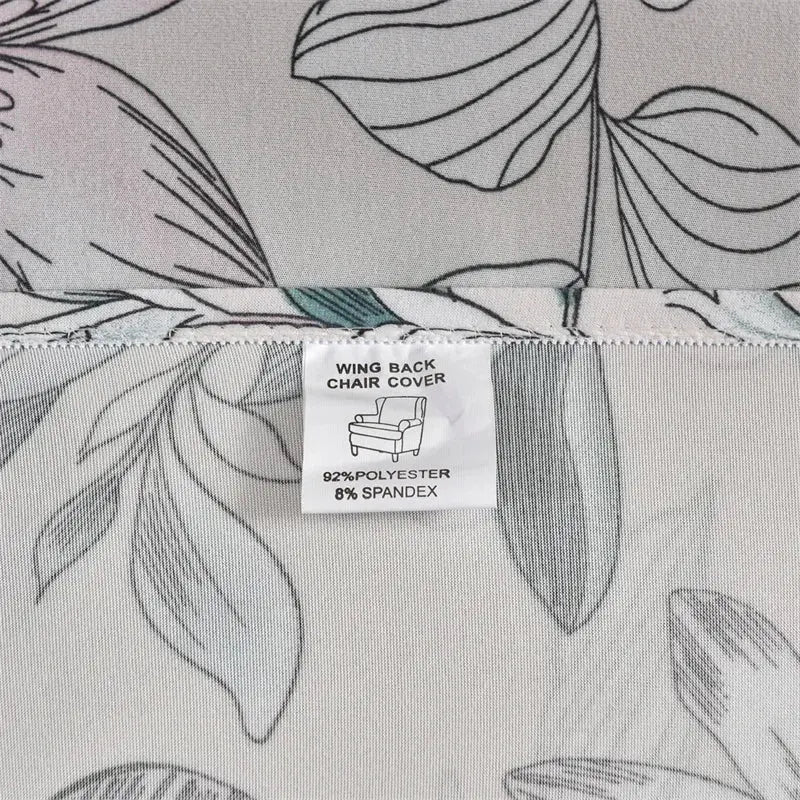 Housses de fauteuil à dossier haut coordonnantes avec housse de coussin de siège, housses de canapé, chaise à oreilles, salon, chambre à coucher, 2 pièces, ensemble Housse de France