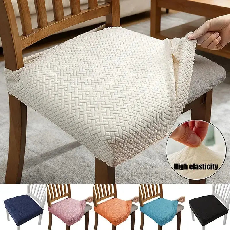 Housse assise chaise unie ELASTIO