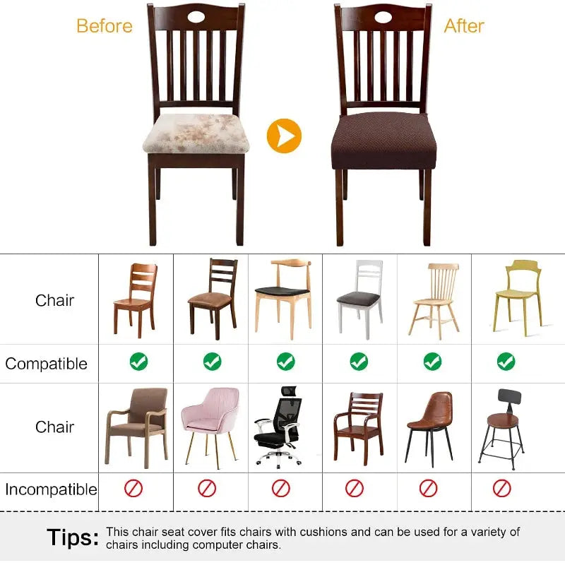 Housse assise chaise extensible CASBENO