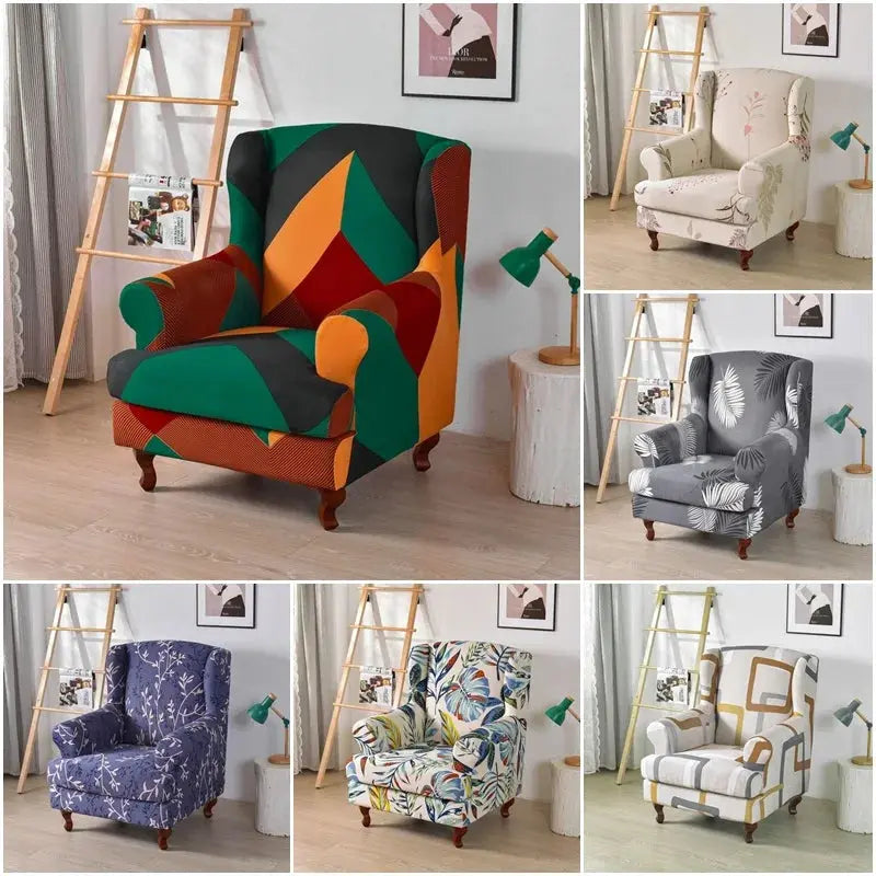 Juste de chaise à imprimé géométrique, housse de siège universelle, housse de siège en spandex, housse de fauteuil simple non ald, housse de fauteuil pour salon, anti-saleté, commandée Housse de France