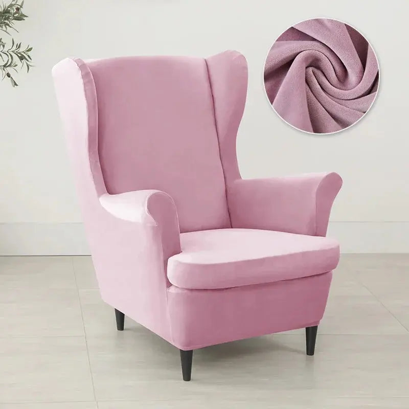 Housse Fauteuil à Oreilles Velours VELORIN