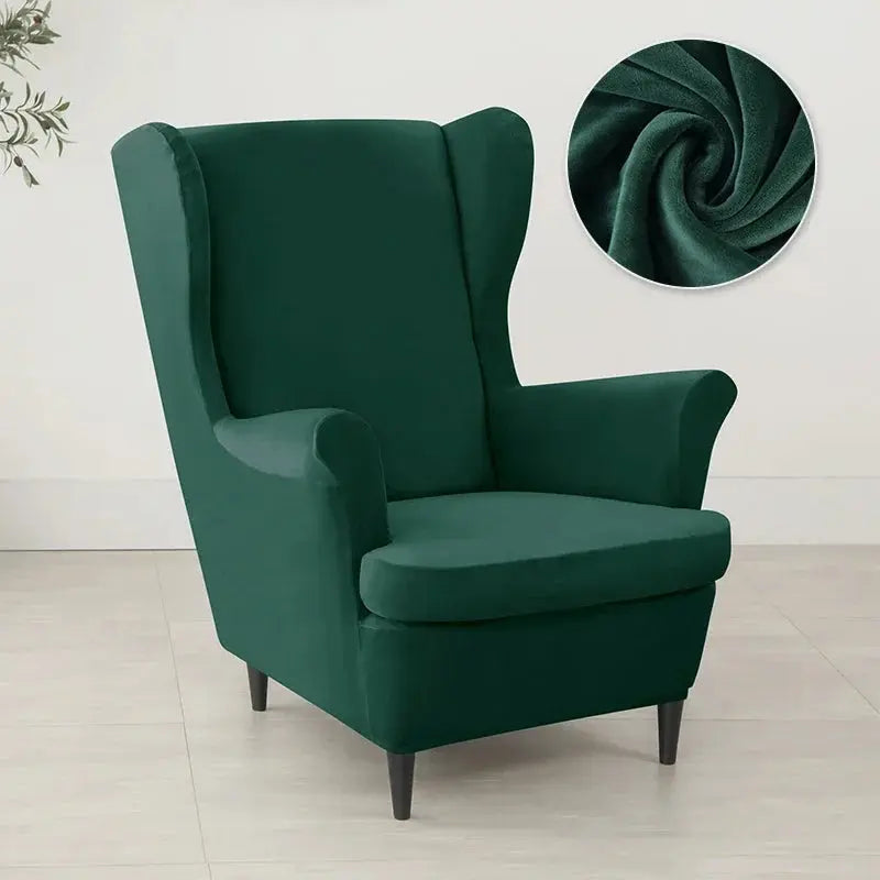 Housse Fauteuil à Oreilles Velours VELORIN