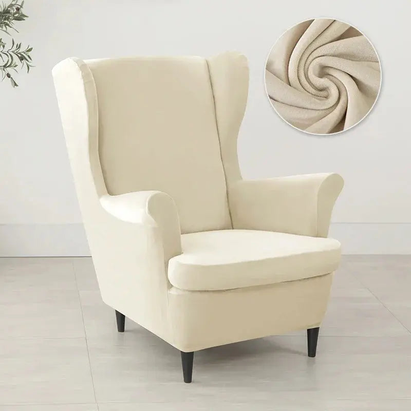 Housse Fauteuil à Oreilles Velours VELORIN