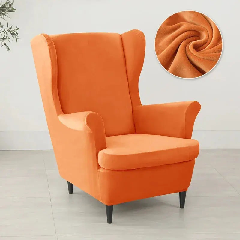 Housse Fauteuil à Oreilles Velours VELORIN