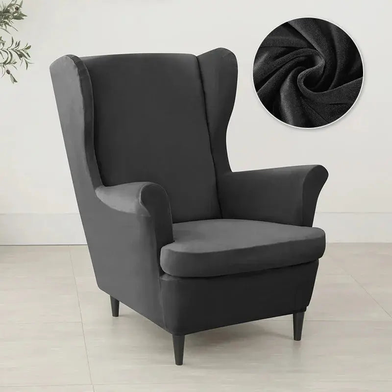 Housse Fauteuil à Oreilles Velours VELORIN