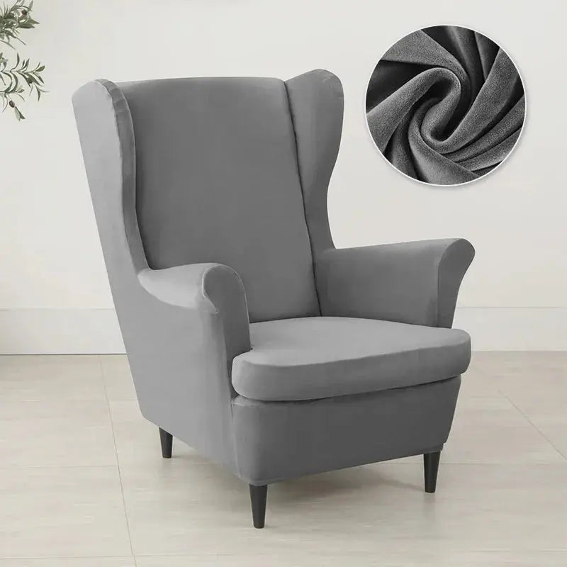 Housse Fauteuil à Oreilles Velours VELORIN