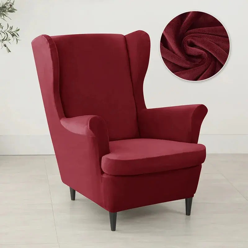 Housse Fauteuil à Oreilles Velours VELORIN