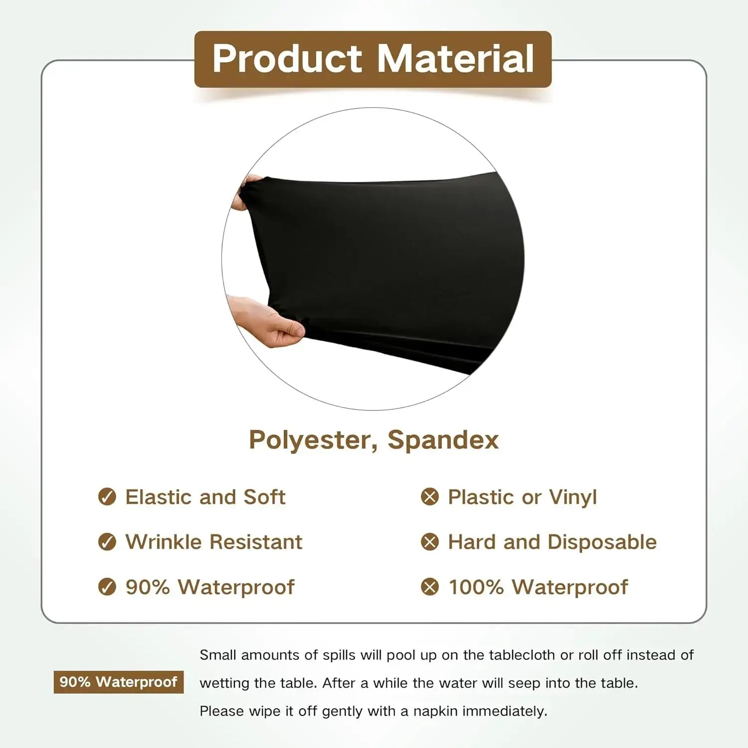 Nappe Table Mange Debout Imperméable SYNERA Housse de France