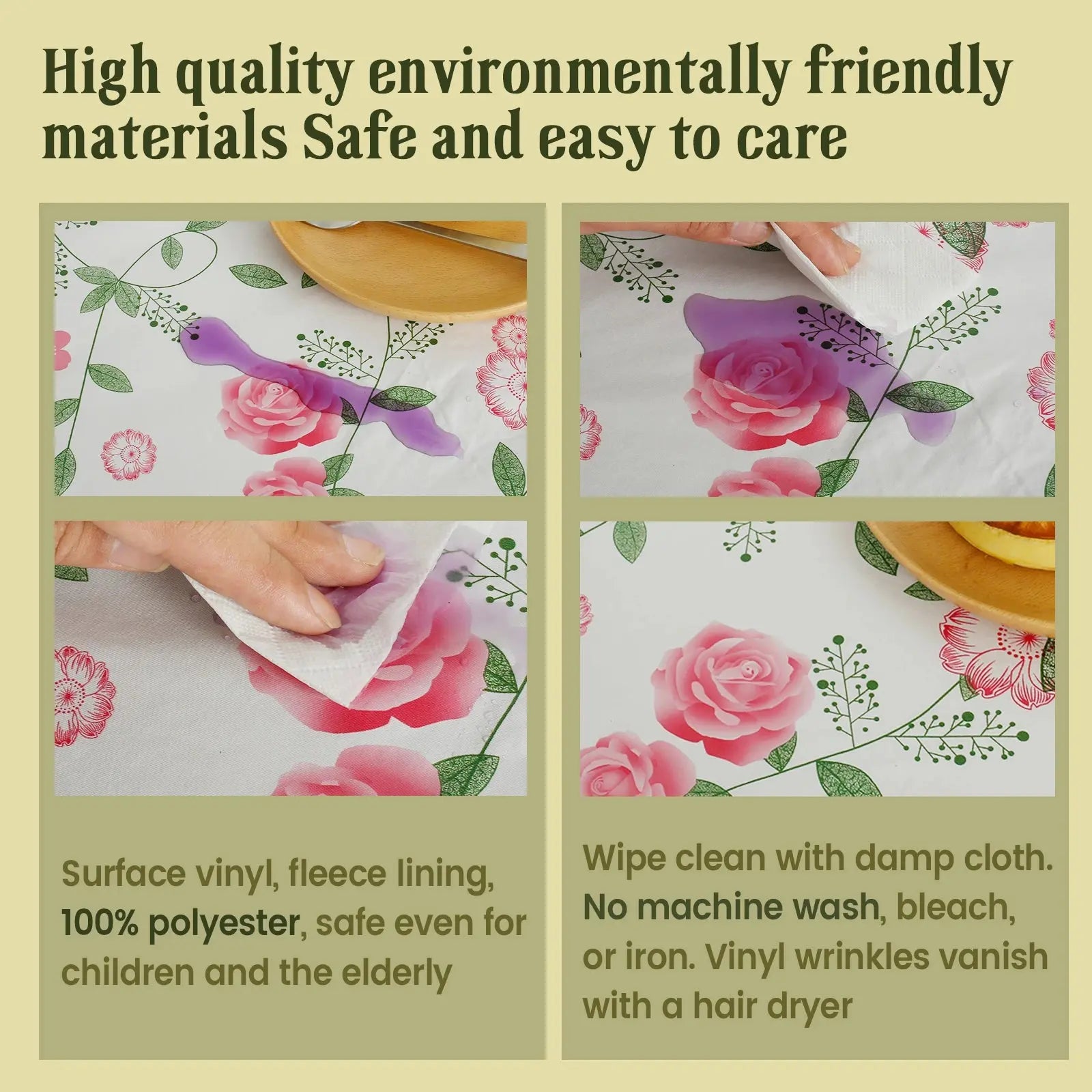 Nappe Table Mange Debout Vinyle Élégante FESTIA Housse de France