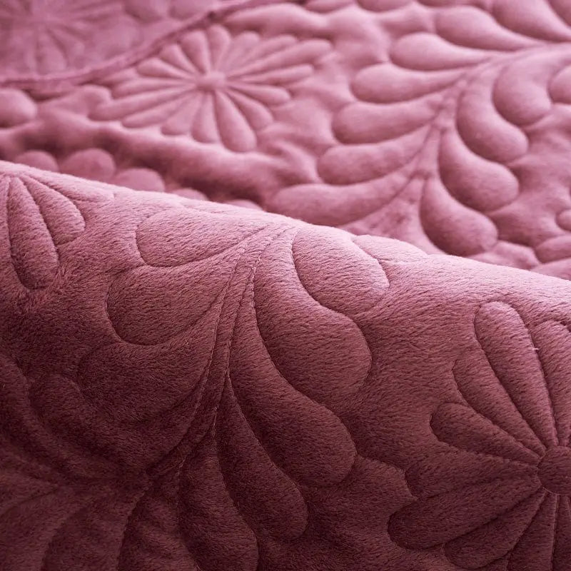 PELUCHA - Plaid de canapé antidérapante en peluche Housse de France