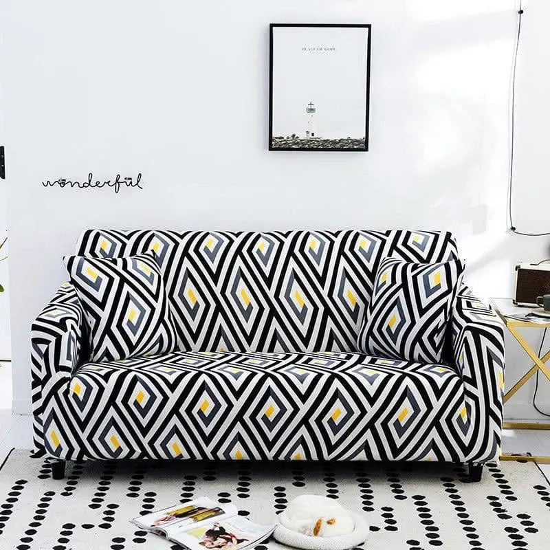 PILLCOV - Housse de coussin extensible imprimée Housse De France