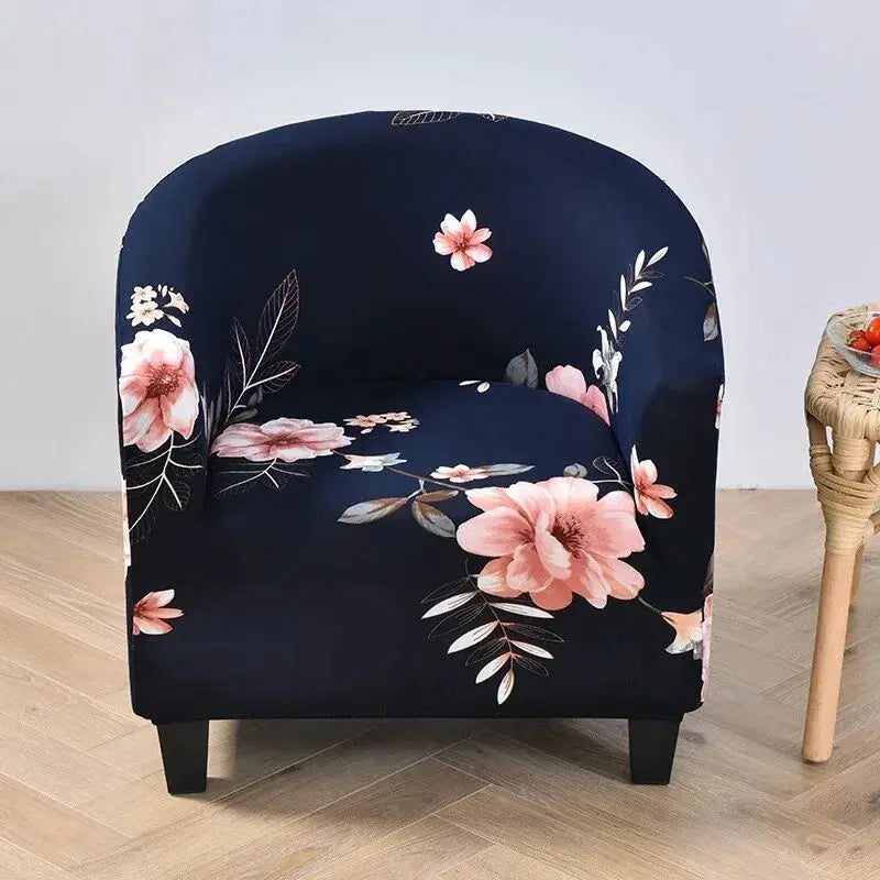 Housse fauteuil club floral SOLVIA