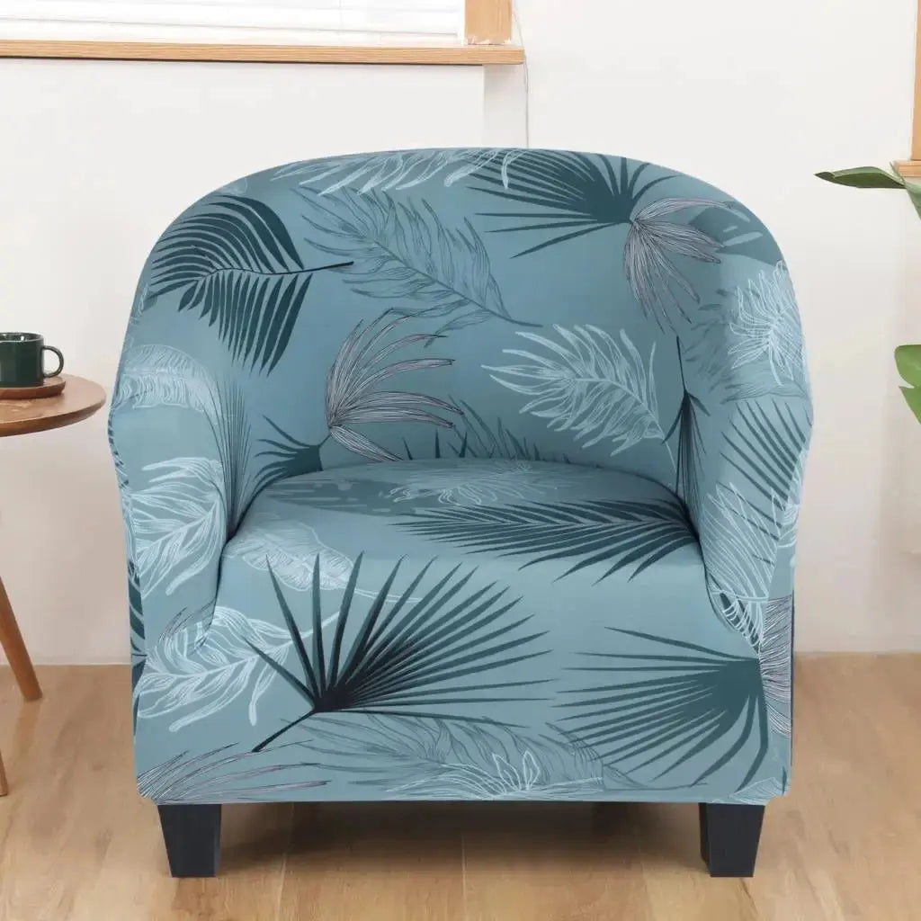 Housse fauteuil club floral SOLVIA