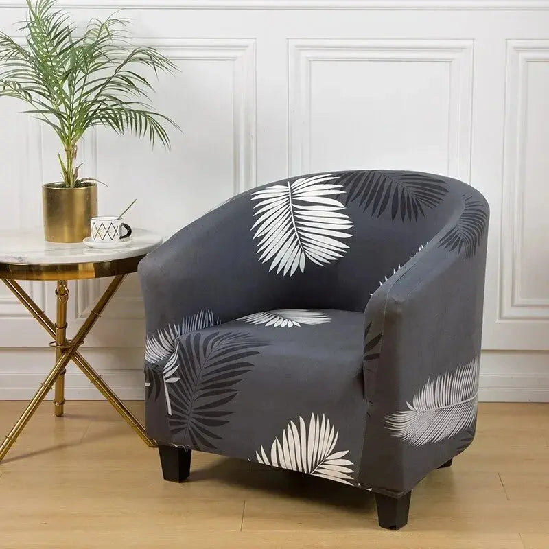 Housse fauteuil club floral SOLVIA