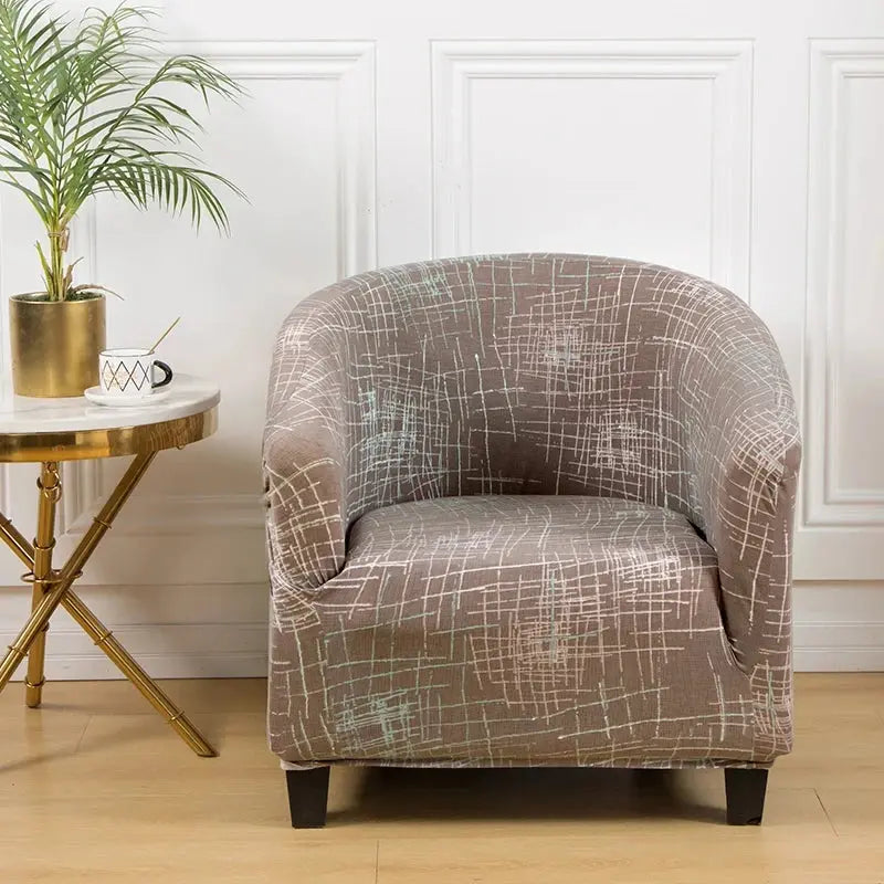 Housse fauteuil club floral SOLVIA