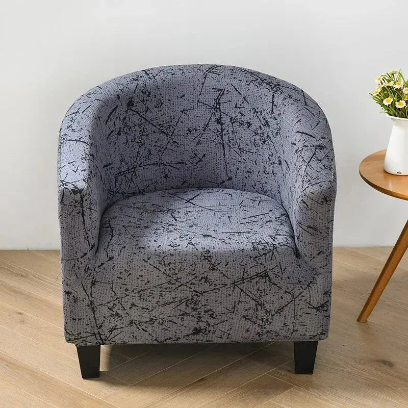 Housse fauteuil club floral SOLVIA