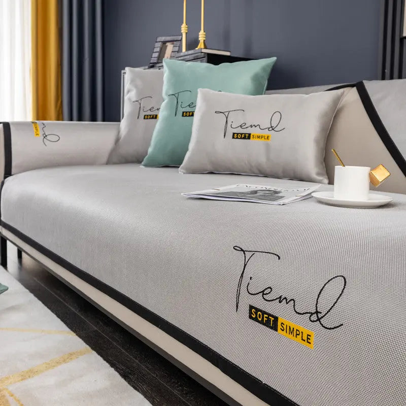 Plaid Canapé Antidérapant SILKO Silver moon grey-90x160cm