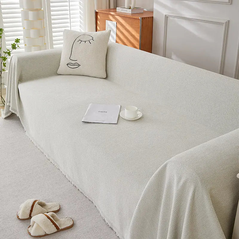 Plaid Canapé Antitache ERENIX Beige-90×90cm